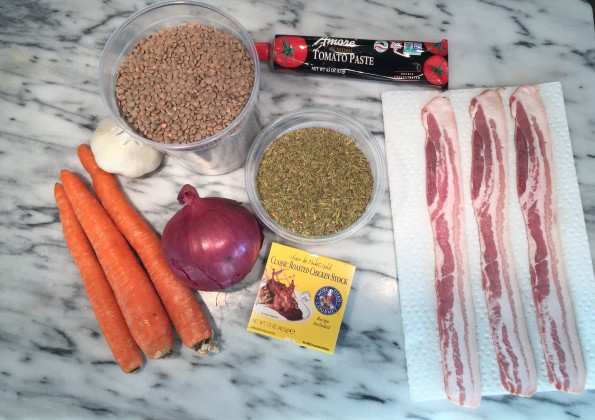 Simple Lentil Soup Ingrediants